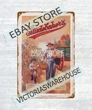 Studebakers R. Quinn collection poster nostalgic agricultural metal tin sign