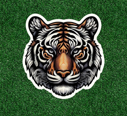 Beautiful Bengal tiger 100% waterproof vinyl sticker decal - many sizes