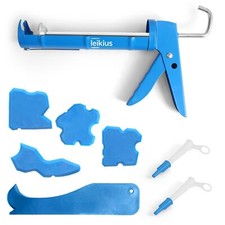 Caulk Gun Kit Smooths No-drip Silicone Caulking Gun and Caulking Tools Sealan...