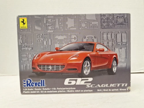 Revell Ferrari 612 Scaglietti 1/24 Model Kit #85-2896 Open Box/PARTS - Picture 1 of 8