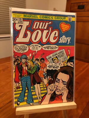 OUR LOVE STORY #21 - Marvel Comics - NICE VG+ / FN- (read description)