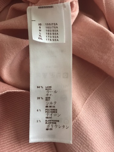 Louis Vuitton Damen Kurzarm Oberteil Pullover Shirt Rosa Pailletten LV Gr. Small - Bild 5 von 8