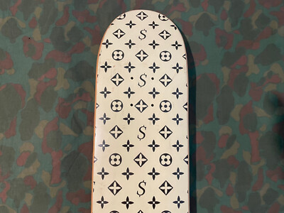 Supreme Louis Vuitton Cease And Desist Skateboard Deck Cream 2000
