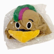 NBA New Orleans Pelicans Mardi Gras Plush Pierre The Pelican Carnival Hat NEW!!