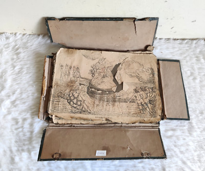 Vintage Pictographic The Epic Ramayan Buch Mit Beschriftungen Frühe Muster Dekor