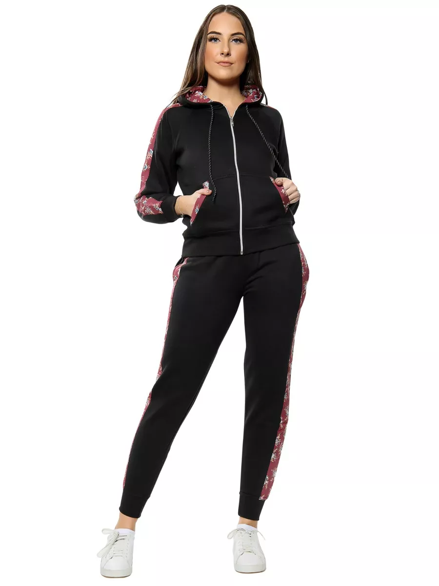 Adidas tracksuits deals womens black