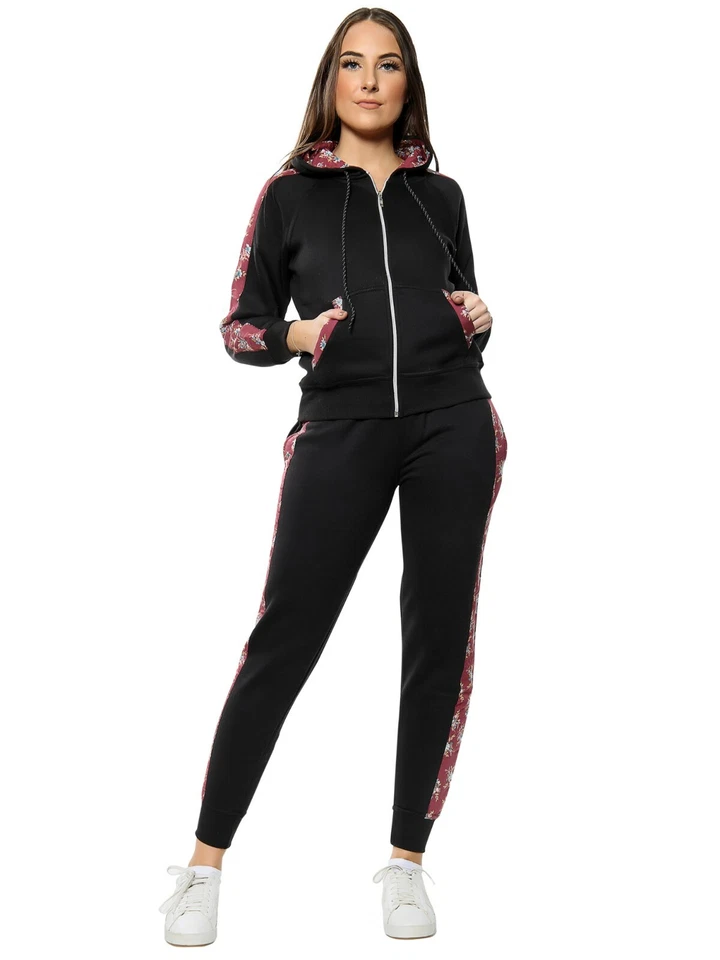 Womens 2PCS Loungewear Set Ladies Top Hoodies Suit Pants Lounge Wear Tracksuits