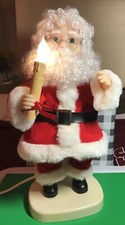 Santa’s Pride Animated Christmas Santa 20” Vintage With Working Candle Light