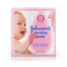 Johnson's Disposable Nursing Pads with Natural Cotton, 60 Ct