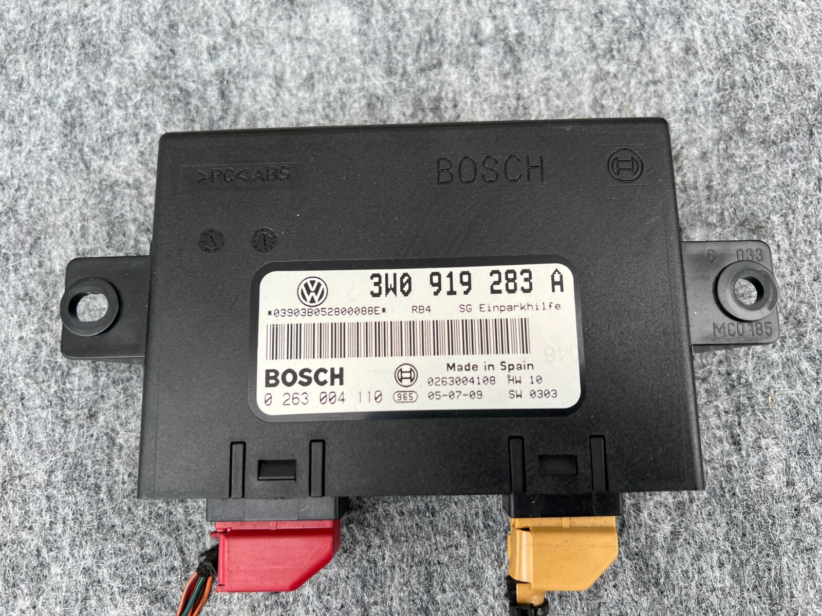 PARK ASSIST CONTROL MODULE 3W0919283 A BENTLEY FLYING SPUR (2006-2008) OEM
