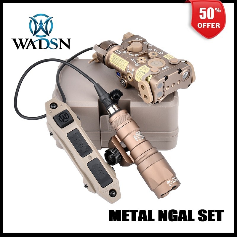 Tactical Metal NGAL Red Green Blue IR Laser Strobe Surefir M300A M600C Flashligh