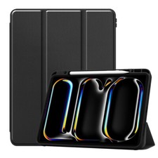 For iPad Pro M4 13/11 in Case Magnetic Leather Stand Smart Cover with Pen Holder