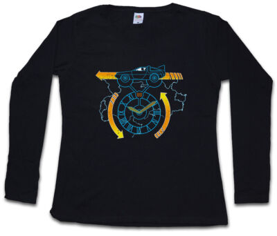 CLOCKTOWER 88 MILES DAMEN LANGARM T-SHIRT Back McFly To The Doc Future
