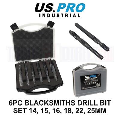 US Pro Industrial 6-teiliges Schmiedebohrer-Set 14, 15, 16, 18, 22, 25 mm 2499