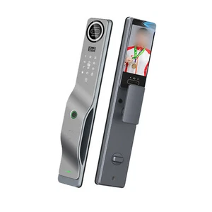 Empreinte du doigt Visage Smart Lock Tuya Wifi Porte automatique sans clé Intercom Palm Vein LocwN