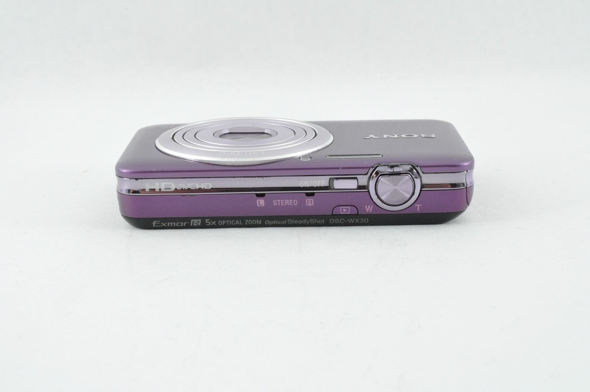 【極美品】SONY Cyber-shot DSC-WX30　バイオレット SONY Cyber shot DSC-WX30 Violet Purple Japanese only t