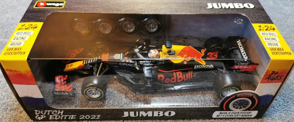 2021 MAX VERSTAPPEN 1:24 Dutch Jumbo F1 GP RedBull Honda car +