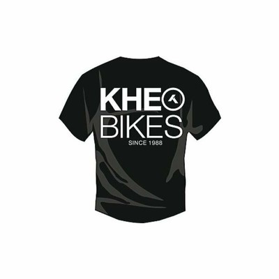 BMX T-Shirt KHE LOGO schwarz Größe S 100% Baumwolle