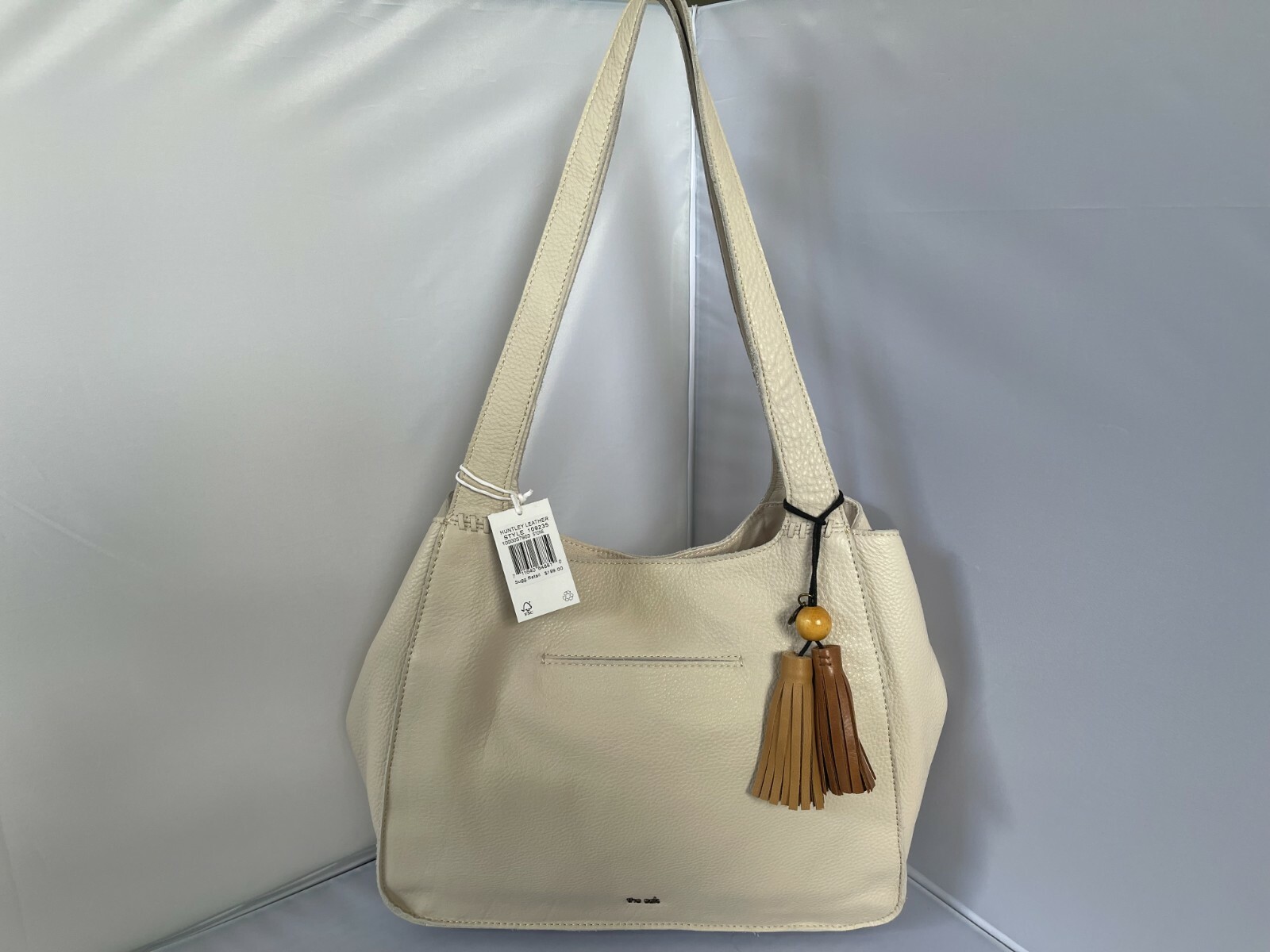 The Sak Women's Huntley Leather Crossbody, Stone MSRP 199 eBay