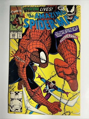 Amazing Spider-Man #345 1991 8.0 VF Marvel Comic Book Copper Age Cletus Kasady