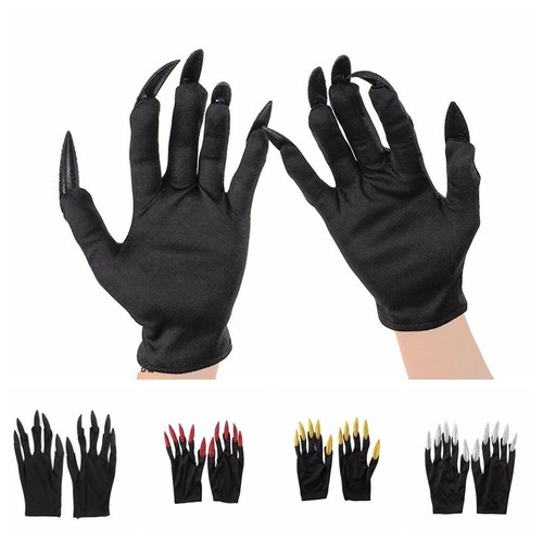 Full Finger Ghost Gloves Cloth Halloween Gloves Ghost Claw Gloves Male