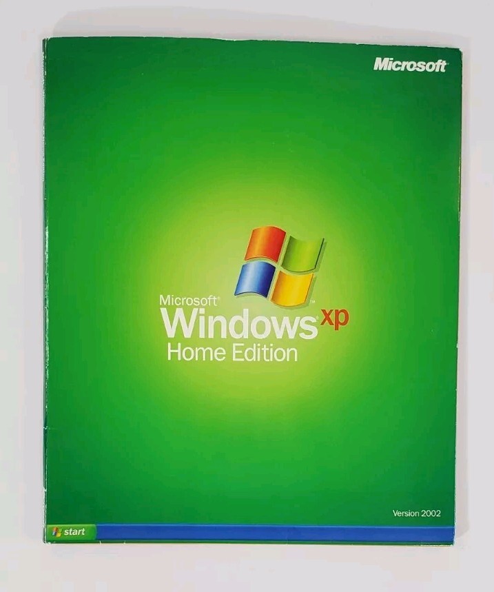 Microsoft Windows XP Home Edition Upgrade Version 2002 w Key USED