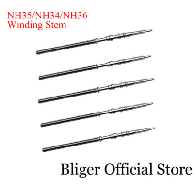 BLIGER Watch accessories NH35 NH34 Stem Winding Stem for NH35A NH36A Movement