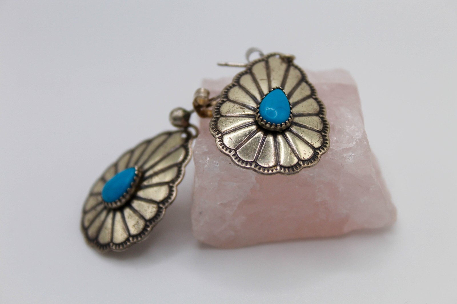 Abeytu Native American Solid Silver Earrings, 925… - image 2