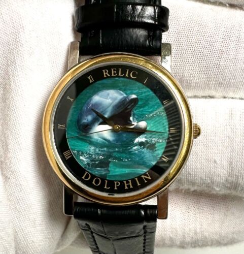 Vintage Relic Wildlife Series Dolphin Women’s Analog Watch Ref.ZR-95002 33mm - Picture 1 of 6