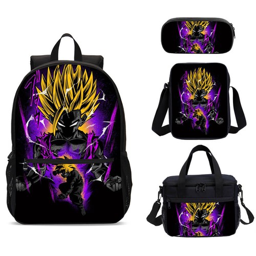 Dragon Ball Z Son Goku Boy School Backpack Insulated Lunch Bag Pen Bag Value Lot - Imagen 19 de 19