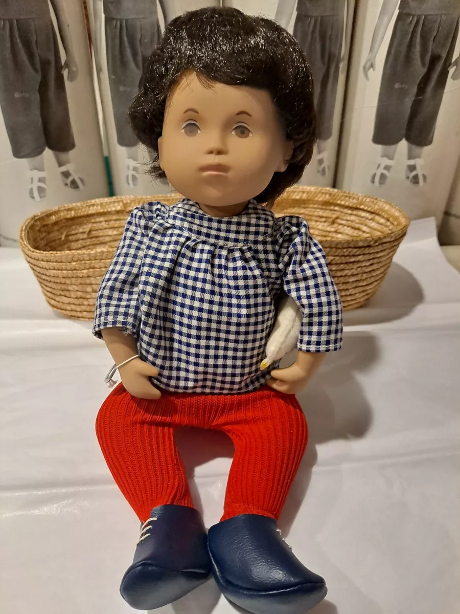 Sasha Doll Sasha Baby White Bird Brown Hair 508 Basket Wrist Tag