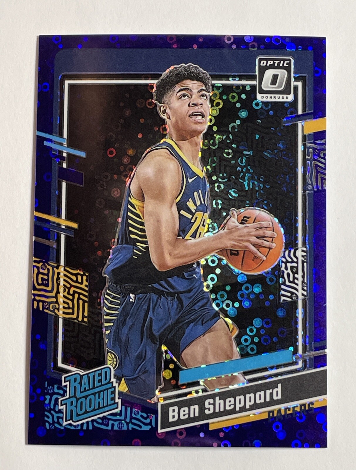2023-24 Donruss Optic Ben Sheppard RC! Fast Break Purple Prizm Rated Rookie /99