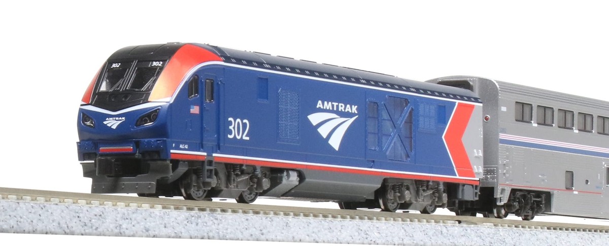 KATO N Gauge Amtrak ALC-42 Charger & Superliner 4-Car Set 10-1788