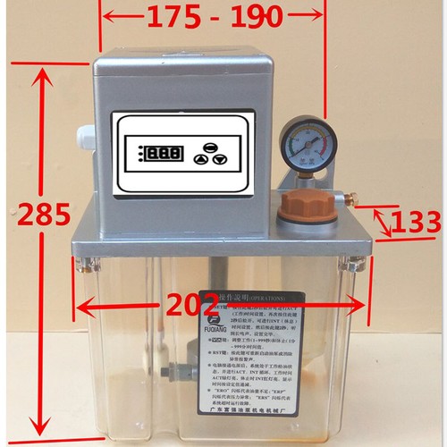220V 25W Automatic Lubricating Pump CNC Electronic Timer LCD Automatic Oiler 2L - Picture 2 of 2