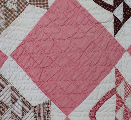 Antique Quilt American Baskets Pattern Quilt - Circa 1910 - Picture 6 of 12