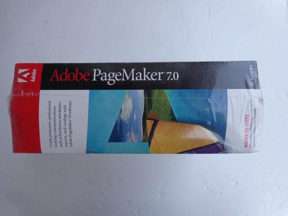 Adobe PageMaker 7.0 (Retail) (1 User/s) - Full Version for Windows 