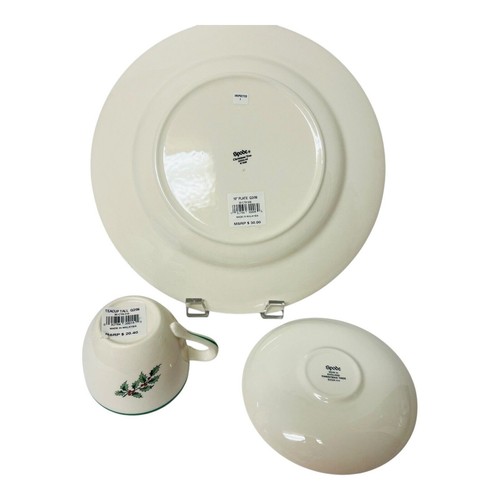 Spode England Christmas Tree 3 Piece Buffet Set Plate Saucer Cup Mug With Box - Picture 5 of 12