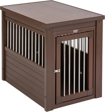 ECOFLEX Innplace Dog Crate End Table, Indoor Furniture Style Pet Kennel for Sm