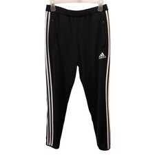 Adidas Women Large Black Climacool Ankle Zip Athletic Running Track Pants Size L