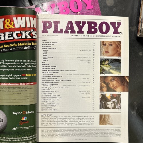 Playboy May 1999 Yishara Lee Causino centerfold Charlize Theron nude - Picture 4 of 5