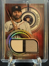 2025 Topps Tribute - Single Player Dual Relics Jose Altuve #DR-JA /199 (MEM)