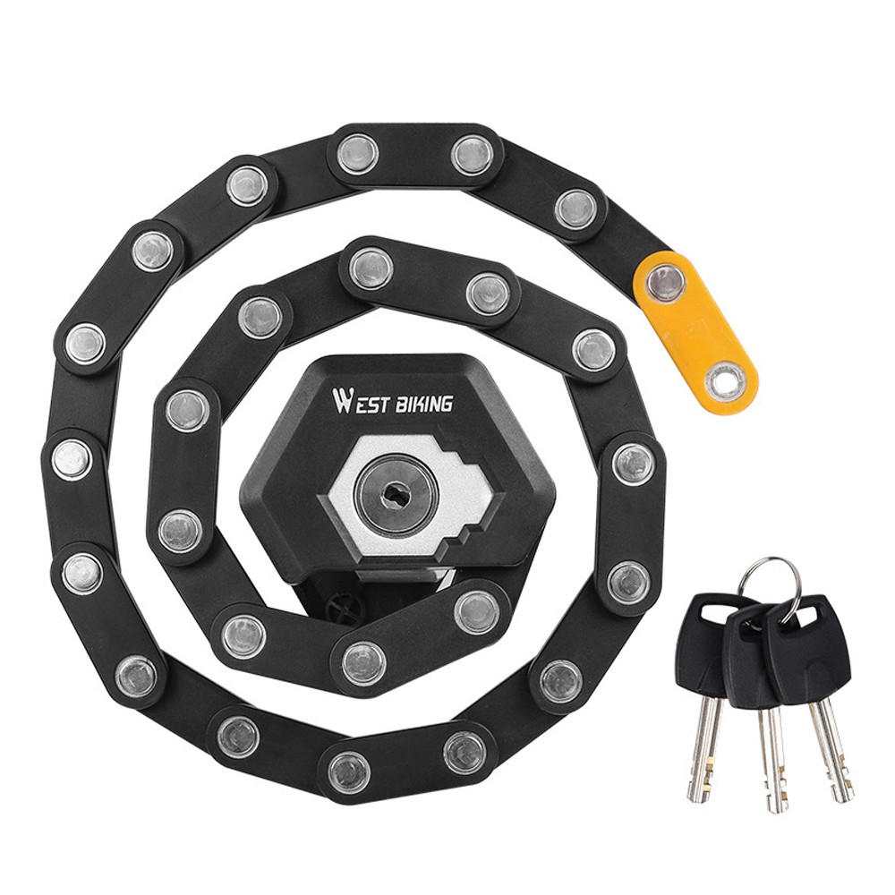 Foldable Bike Lock With 3 Keys Hamburg-Lock Alloy Anti-Theft Strong