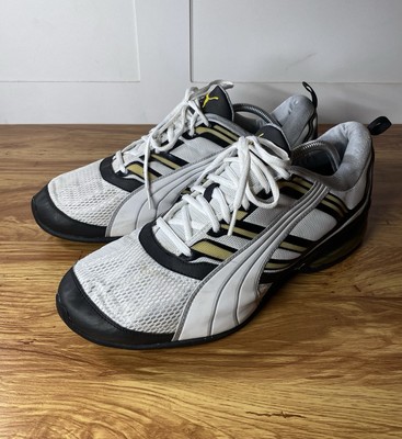 Puma Cell, 184162-05, White/Black, Mens Running Shoes, Size 13