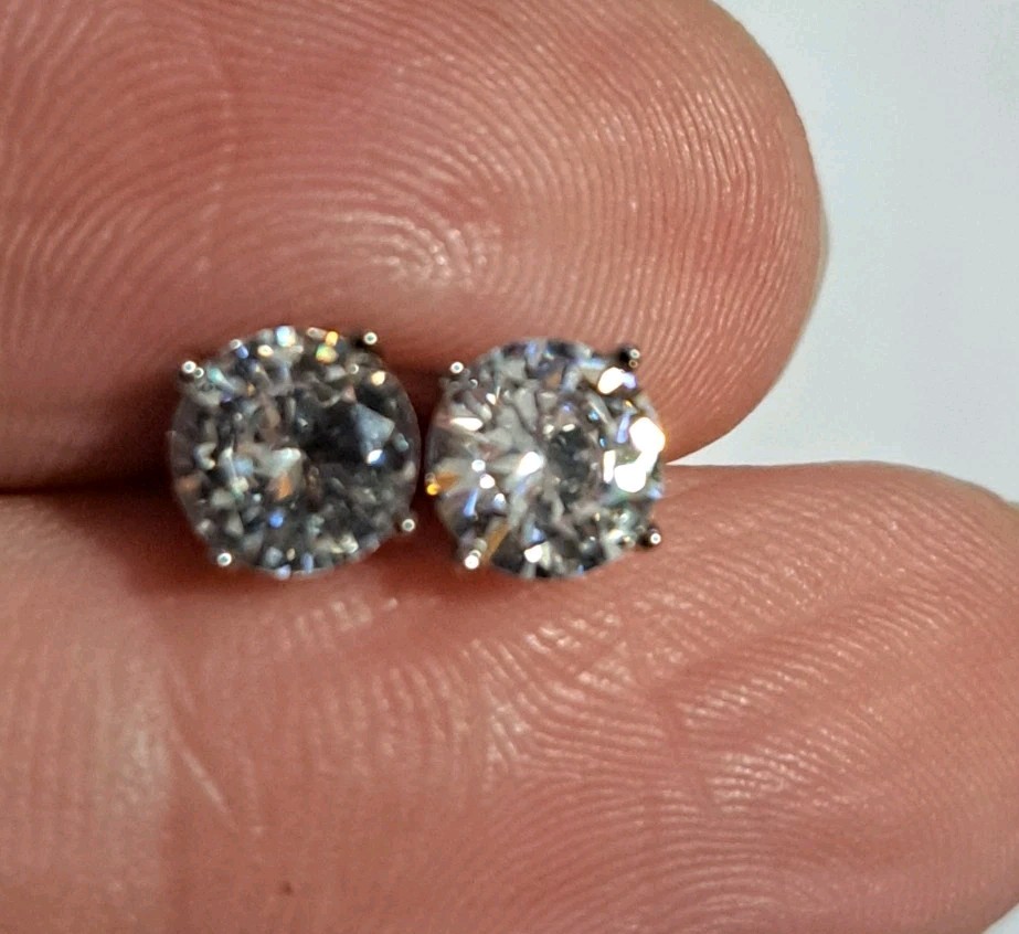 .75 Ct Simulated Diamond Solitaire Stud Earrings … - image 16