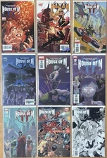 HOUSE OF M #1-8 (2005) MARVEL Complete Run + Variants! NM! 14 BOOKS TOTAL!