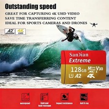 Micro SD Card 128GB 256GB 512GB 1TB 2TB V30 Class 10 A2 U3 TF Memory Card
