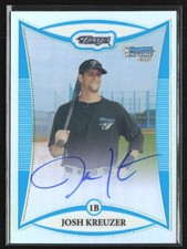 Josh Kreuzer 2008 Bowman Chrome Refractor Auto /500 #BCP241 Toronto Blue Jays