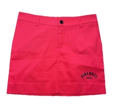 Fireball Whisky Promo Red Mini Skirt Womens Medium Bartender Bar Uniform Logo