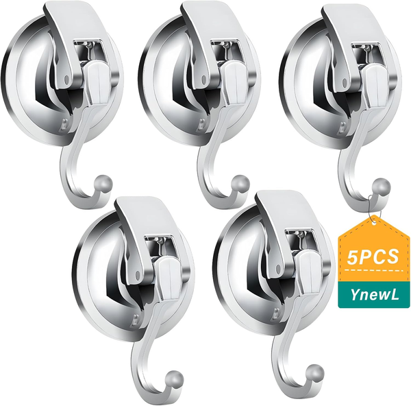 5 Pack Saugnapf Haken, Handtuchhalter Ohne Bohren, Saughaken Extra Stark-image
