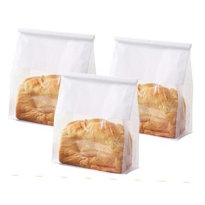 50 Bread Bags with Tabs for Homemade Sourdough Bread, 8.7'' x 4.3'' x 11'' White